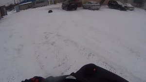 Уборка снега квадроциклом Stels 500H