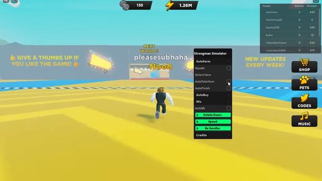 Strongman Simulator (OP SCRIPT) pastebin смотреть онлайн