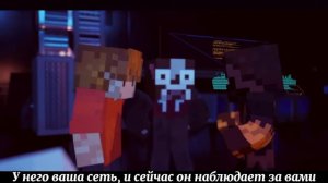 "Hacker 9" на русском (Minecraft animation)