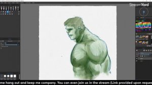 XP-Pen 24" Artist Pro First Drawing - The Hulk