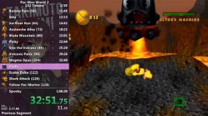 [Speedrun] Pac-Man World 2 152 Tokens in 1:04:54