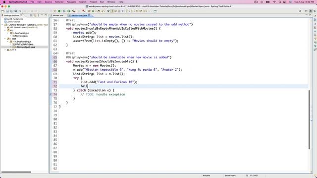 Write Unit Test Cases using JUnit 5 - Continue Writing Unit Test Cases - 10
