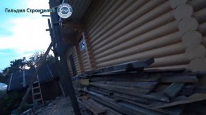 Строим дом из бревна 9х9. Красим сруб. Обзор красок.