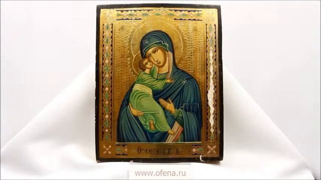 Купить редкие иконы Богородицы - Старинная икона Богородица Оранская. D0024