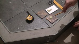 Душевой поддон из керамогранита.