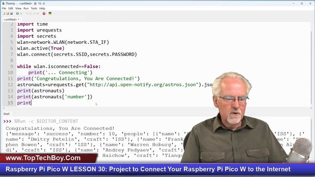 Raspberry Pi Pico W LESSON 30: Project to Connect Your Raspberry Pi Pico W to the Internet