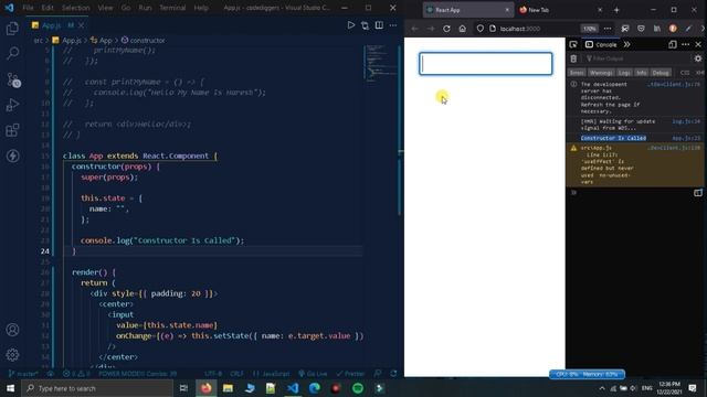 Use Effect Hooks Vs Constructor In React Js | React Js Hooks | ReactJs Tutorial In Hindi #12