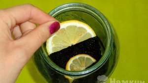 Компот из ежевики с лимоном на зиму