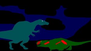 Spinosaurus vs Tyrannosaurus. Спинозавр против Тираннозавра Динозавры