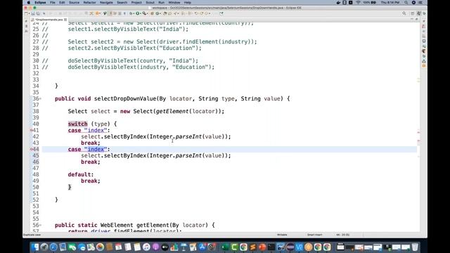 How to write a Generic Function (Code) to Handle DropDown in Selenium (Interview Question)