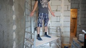 Штукатурка стен по маякам, гипсовой смесью. ЧАСТЬ-1