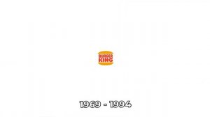 Burger King logo evolution 1953 - 2022