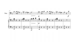 Косенко В. - "Скерцино",  для тромбона з фортепіано  Trombone Solo play along