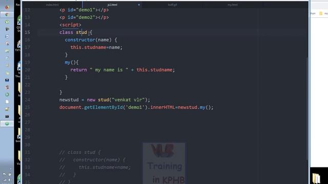 Class In JavaScript Training Videos In Telugu 64 Constructot, Static I JavaScript Tutorials