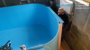 ПП Бассейн 4,6х3,1 + римская лестница