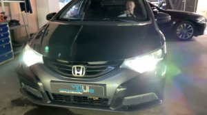 Установили bi-led модули Aozoom A15 вместо штатного галогена на автомобиле Honda Civic