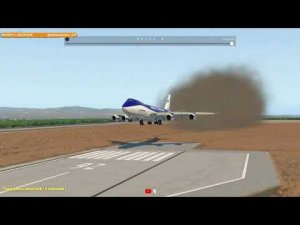 Тест панельки и SSG 747 попытка посадить в автомате.