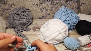 Пижамница Хаски МК крючком из плюшевой пряжи. Часть 1-ая