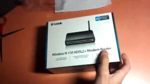 D-link DSL 2640u unpacking