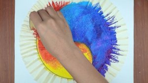 Живопись Инь Янь｜ Простая техника рисования акрилом｜ Простая клейкая лента