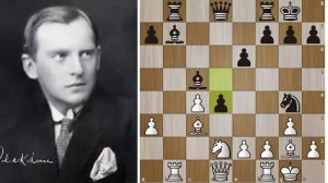 Александр Алехин проводит КАБАНИЙ УДАР в партии с Рубинштейном! Шахматы.