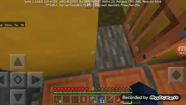 Выживание в Майнкрафте версия 1.14.0.2. 2 серия строю дом смотреть онлайн