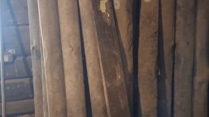 Привожу в порядок потолок и стены кухни в 100-летнем доме. #хочувдеревню