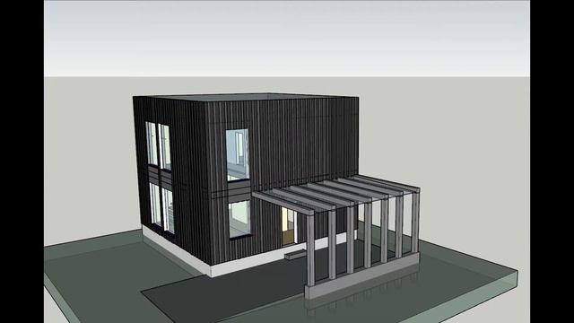 КУБОДОМ с боковым навесом смотреть онлайн