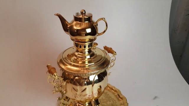 Комбинированный самовар 4,5 литра латунный шар в наборе смотреть онлайн