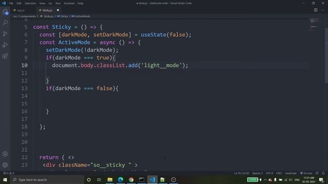 Light and Dark Mode in a React App With localStorage смотреть онлайн