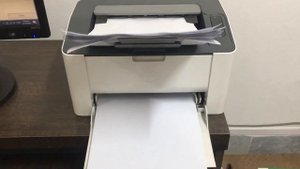 HP Laser jet 107A printing in my workplace.