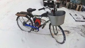 Мотовелосипед к сезону готов. река Онега вышла.