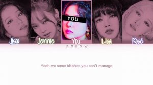 [Karaoke Ver.] BLACKPINK(블랙핑크) "PRETTY SAVAGE" (Color Coded Han/Ing/가사) (5 Members)