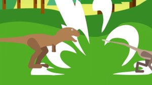 Dinosaurs Cartoons Battles. Битвы динозавров. Дилофозавр против двух динозавров. Кто победит?