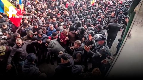В Кишеневе антиправительственный митинг против власти / РЕН Новости
