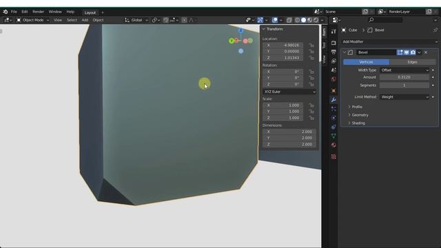 The Bevel Tool in Blender