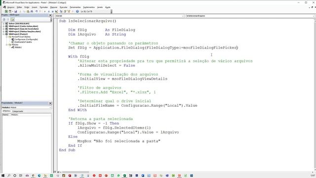 Selecionar caminho do arquivo com VBA Excel смотреть онлайн