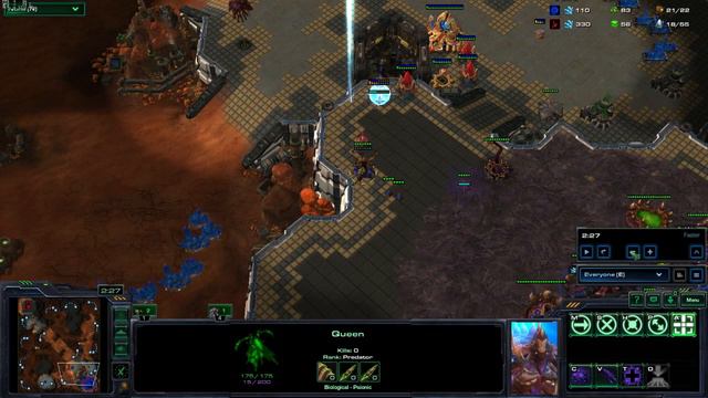 [StarCraft 2] Zerg Queen's INSANE Attack Range!! смотреть онлайн