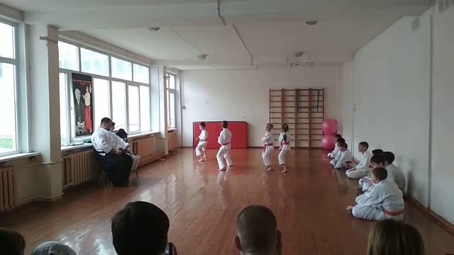 Экзамен на 6 кю(зелёный пояс), каратэ Фудокан г. Бердск
