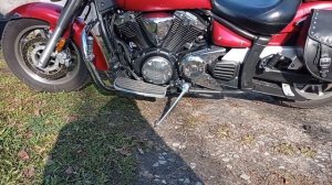 Ямаха Миднайт Стар Yamaha XVS 1300 (Красненькая), мотоцикл девушки Ирины Николаевны, краткий обзор.