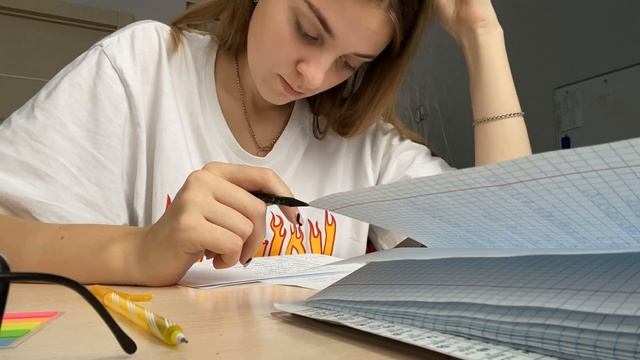 учись со мной?♀️|мотивация на учёбу|домашнее задание|как стать отличницей|study with me|егэ