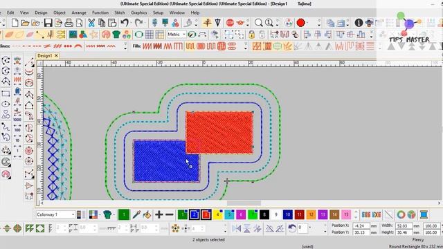 Wilcom Embroidery Studio e4.2 tutorial parts-16 | create outlines and Offsets controlling