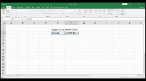 How to Use LOWER Function in Excel to Convert a Upper Case Word into Lower Case | Learn Excel onlin