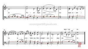 ТЕЛО ХРИСТОВО Ю. Зуева - Теноровая партия