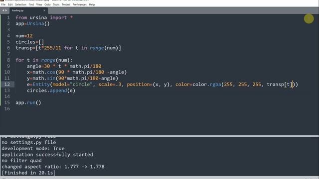 Page Loading Animation in Python with Ursina Engine смотреть онлайн