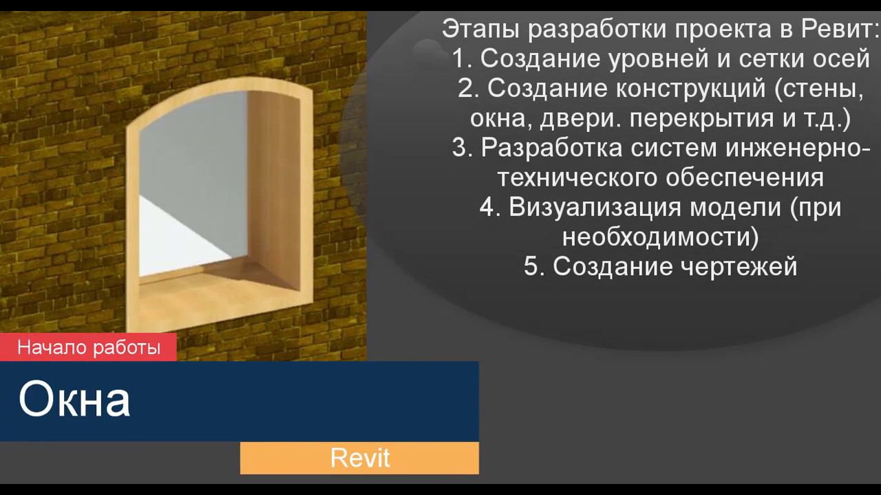 Окна (самый простой коттедж): Revit #6