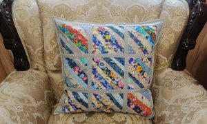 Лоскутная декоративная наволочка своими руками.