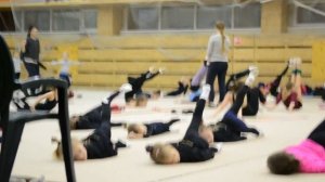 Художественная гимнастика. Тренировка 1 уровень. Упражнения для начинающих.