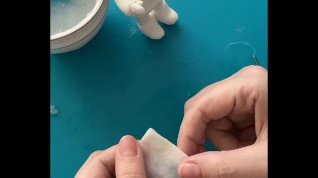 Мастер класс - Шапка ушанка из ваты для деток