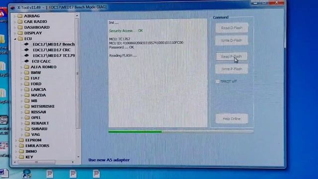 EDC17C55 ECM READ WITH X TOOL EU смотреть онлайн